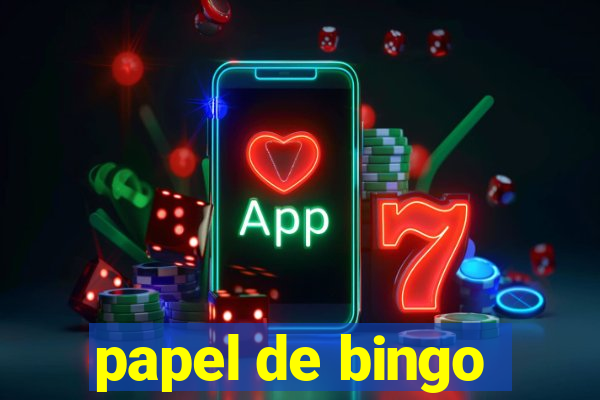 papel de bingo